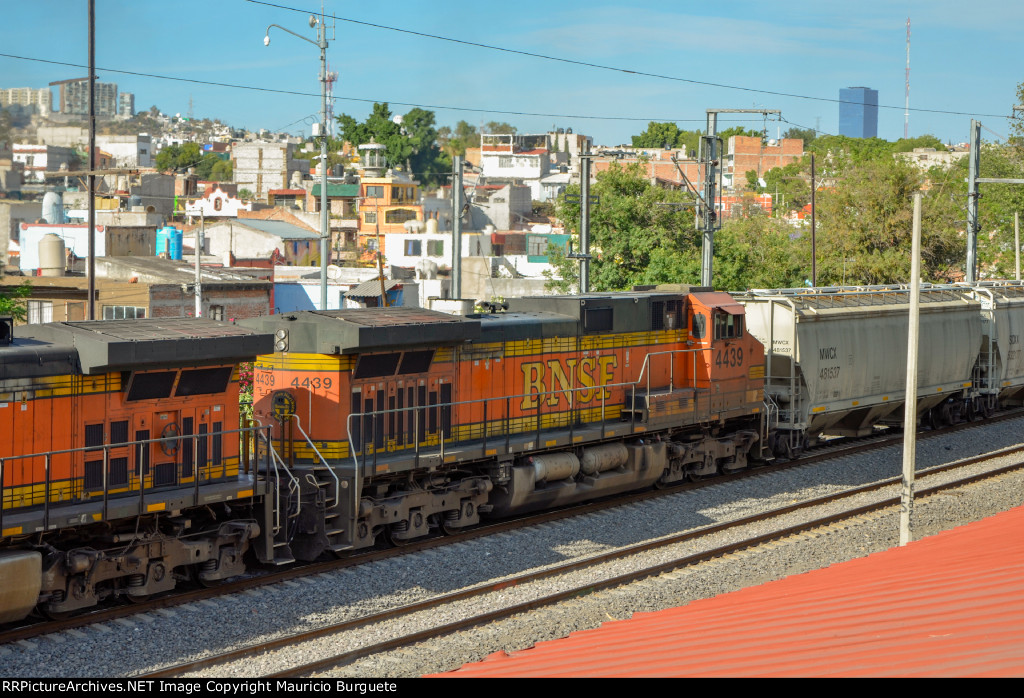 BNSF C44-9W Locomotive as DPU